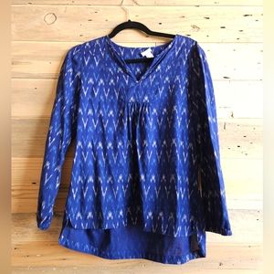 J. Crew Long-Sleeve Blue Top size S